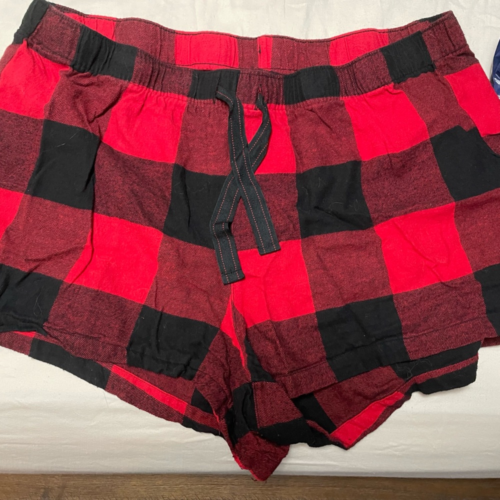 Flannel sleep/lounge shorts